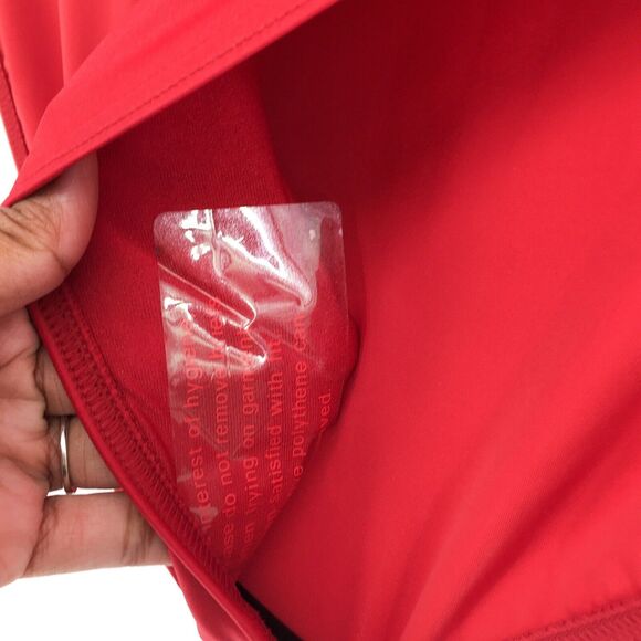 Adidas Women 34 Swimsuit Bathing Suit Red One Piece Fitness Arrow Fit DY5890 NEW - Picture 5 of 8